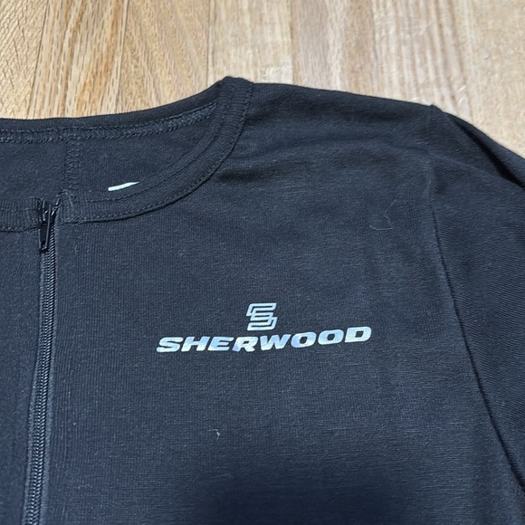 Sherwood Junior One Piece Base Layer with Zipper Black Youth Medium - Picture 3 of 5